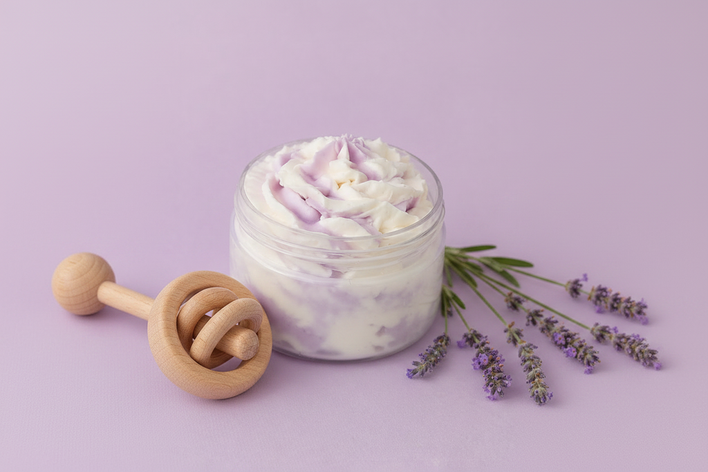 Lavender Oat Baby Bar Soap and Whipped Body Butter Combo