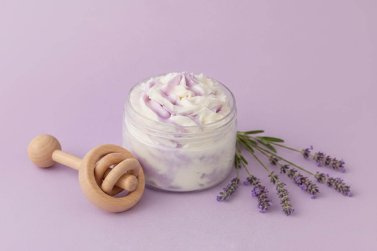 Lavender Oat Baby Bar Soap and Whipped Body Butter Combo
