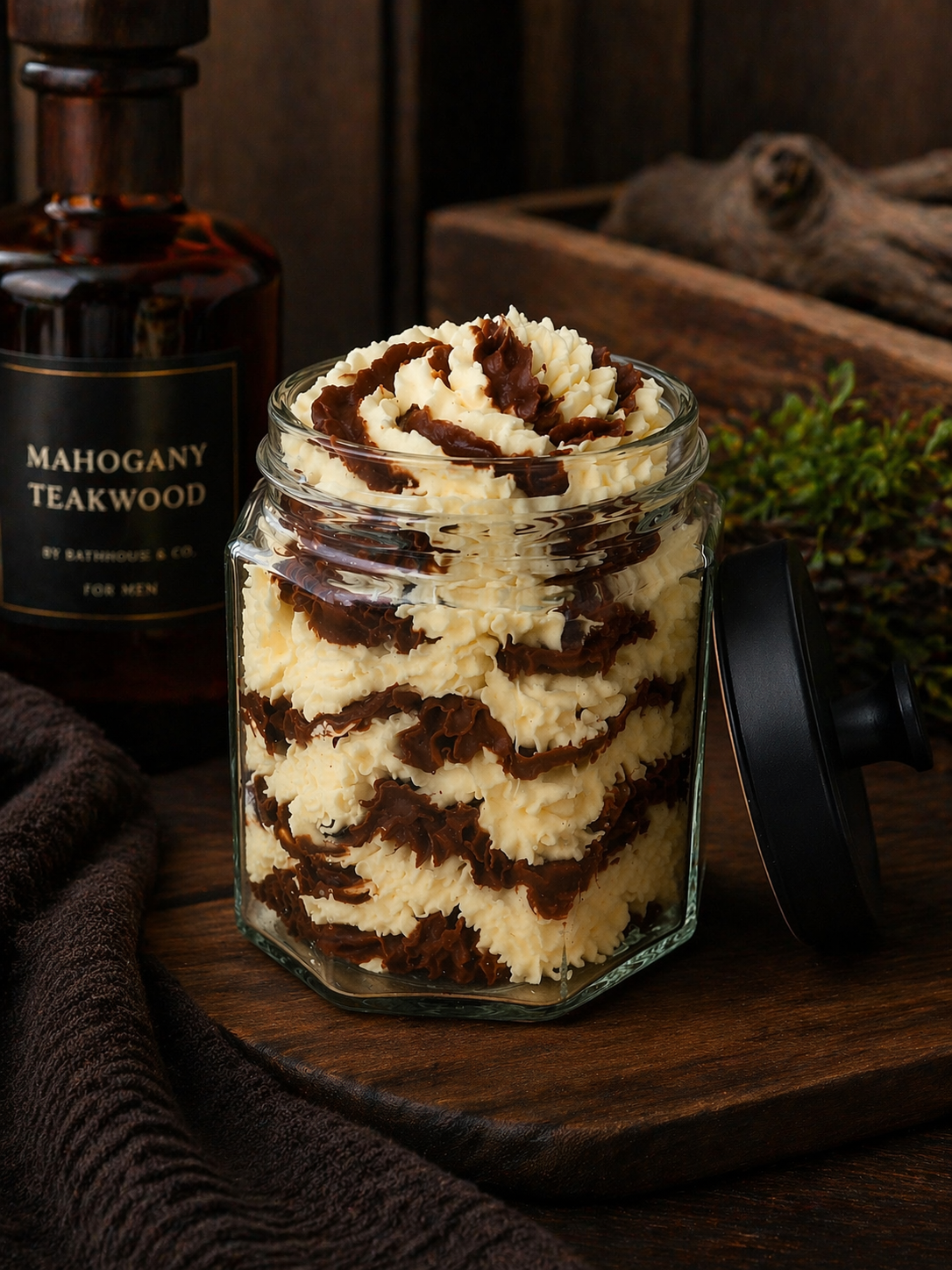 Men's Mahogany Teakwood Scented Whipped Body Butter